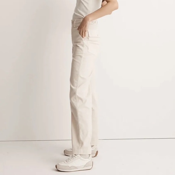 Madewell The Perfect Vintage Wide Leg Pant: Utility Edition NK096 Beige 33 - Picture 2 of 8